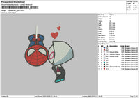 Spidergwen 01 Embroidery File 6 sizes