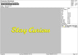 Curioustext Embroidery File 6 sizes