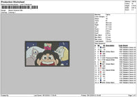 Cartoon Rectangle 1812 Embroidery File 6 sizes