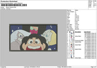 Cartoon Rectangle 1812 Embroidery File 6 sizes
