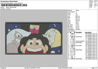 Cartoon Rectangle 1812 Embroidery File 6 sizes