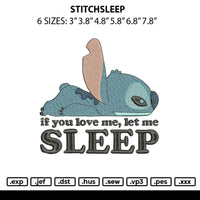 Stitchsleep Embroidery File 6 sizes