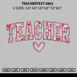 Teachertext 0802 Embroidery File 6 sizes