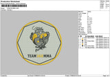Teamtext Embroidery File 6 sizes