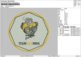 Teamtext Embroidery File 6 sizes
