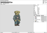 Teddy 2508 Embroidery File 6 sizes