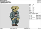 Teddy 2508 Embroidery File 6 sizes
