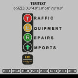Teritext Embroidery File 6 sizes