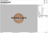 Terra Cafe Embroidery fIle Design