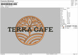 Terra Cafe Embroidery fIle Design
