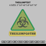Theslumptext Embroidery File 6 sizes