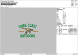 Thirdtext Embroidery File 6 sizes