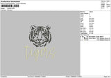 Tigerstext 1209 Embroidery File 6 sizes