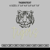 Tigerstext 1209 Embroidery File 6 sizes