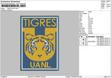 Tigrestext Embroidery File 6 sizes