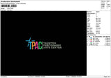Tpactext Embroidery File 6 sizes