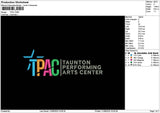 Tpactext Embroidery File 6 sizes