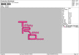 Trdtext Embroidery File 6 sizes