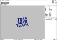 Trevtext Embroidery File 6 sizes