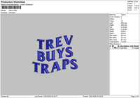 Trevtext Embroidery File 6 sizes