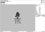 Tvltext Embroidery File 6 sizes