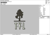 Tvltext Embroidery File 6 sizes