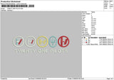 Twentytext 01 Embroider File 6 sizes