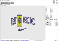 TWISTED TEA Embroidery File 6 size