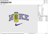 TWISTED TEA Embroidery File 6 size
