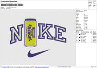 TWISTED TEA Embroidery File 6 size
