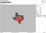 Texas Property Embroidery File Design