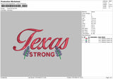 Texas Strong Embroidery File