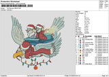Bird Xmas 24 Embroidery File 6 sizes