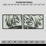 Tougen Rectangle Embroidery File 6 sizes