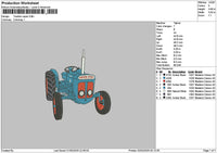 Tractor 0203 Embroidery File 6 sizes