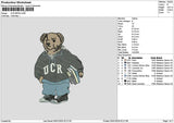 Bear0501 Embroidery File 6 sizes