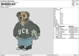 Bear0501 Embroidery File 6 sizes