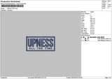 Upnesstext Puff Embroidery File 6 sizes