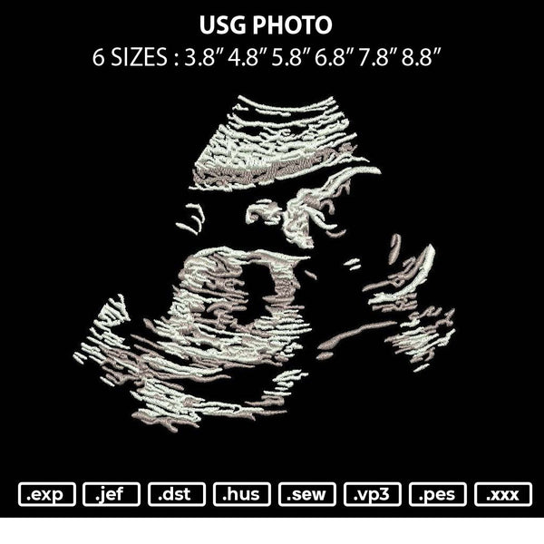Usg Photo Embroidery File 6 sizes