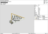 Utrgntext Embroidery File 6 sizes