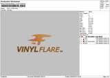 Vinyltext 01 Embroidery File 6 sizes