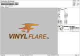 Vinyltext 01 Embroidery File 6 sizes