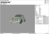 Car 0112a Embroidery File 6 sizes