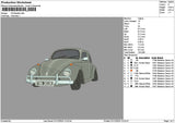 Car 0112a Embroidery File 6 sizes