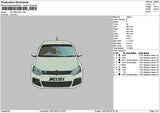 Car 1201a Embroidery File 6 sizes