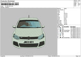 Car 1201a Embroidery File 6 sizes