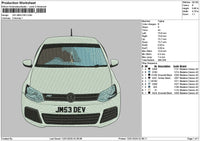 Car 1201a Embroidery File 6 sizes
