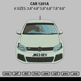 Car 1201a Embroidery File 6 sizes