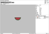 Watermelon Fill Embroidery File 6 sizes