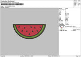 Watermelon Fill Embroidery File 6 sizes